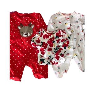 Carters NB Girl Lot of 3